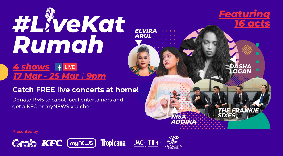 CENDANA Joins Forces with Grab for #Livekatrumah Initiative to Support Artists Affected by the Pandemic - Life is Ohsem