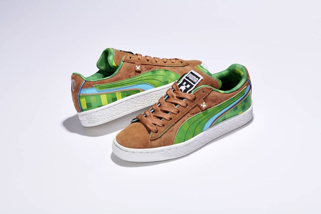 PUMA Iconic Suede Updates its Skin With PUMA x Minecraft Collection - Life is Ohsem